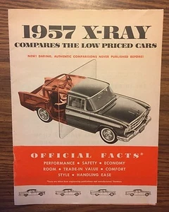 VINTAGE OFFICIAL 1957 X-RAY RAMBLER AUTOMOBILE PRODUCT LINE FEATURES MAGAZINE - Picture 1 of 12