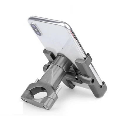 360° Rotation Aluminum Cell Phone Holder Mount For Motorcycle Bicycle Handlebar - Image 1 of 4