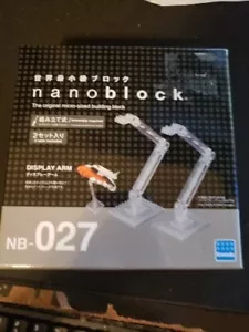 Pantalla 2 brazos Nanoblock tamaño micro bloque de construcción juguete Kawada transparente - Imagen 1 de 2