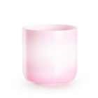 CVNC 432Hz 7" Dream Pink Clear Alchemy Chakra Crystal Singing Bowl Sound Heal
