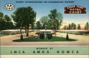 Postal de colección de Nueva Orleans, LA Cedar Park Hotel Court, Inc. Louisiana - Imagen 1 de 2