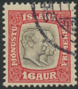ICELAND. 16 Aur Official Two Kings, en muy buen estado usado (PH1498) - Imagen 1 de 1