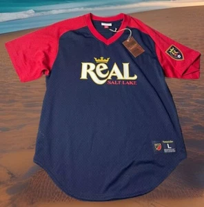 MITCHELL & NESS REAL SALT LAKE L MESH JERSEY MLS SOCCER FOOTBALL DS - Picture 1 of 7