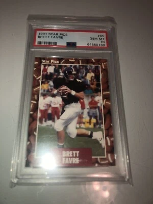 Star Pics Brett Favre #65 Card Rookie PSA 10 - Image 1 of 4