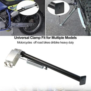 14" Motorcycle Clamp Frame On Side Kick Stand For Off Road Dirt Bike Universal - Picture 1 of 8