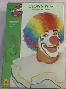 Peluca Disfraz Halloween Unisex Adulto Payaso Afro Neón Multicolor Humor Rubíes 50764 - Imagen 1 de 5