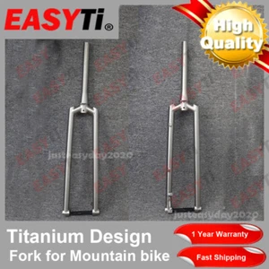 EasyTiitanium /Fork for Mountain Touring Bike Bicycle Ti3Al2.5V - Picture 1 of 4