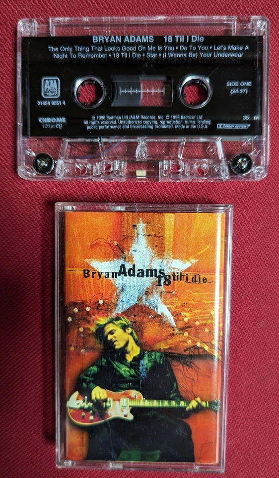 Bryan Adams 18 Til I Die Cassette - Image 1 of 1