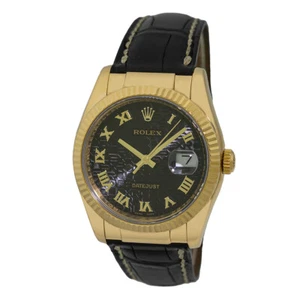 ROLEX 18K Yellow Gold 36mm Datejust 116138 Box Lifetime Warranty MINTY - Picture 1 of 5