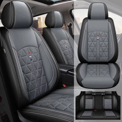 Car Accessories 5-Seat Covers PU Leather For Kia Cadenza 2014-2020 Cushion Gray Foto 1 de 4