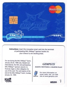 1999 Tampa Bay Master Card Cool Interactive Card NHL All Star FANtasy Logo - Imagen 1 de 1
