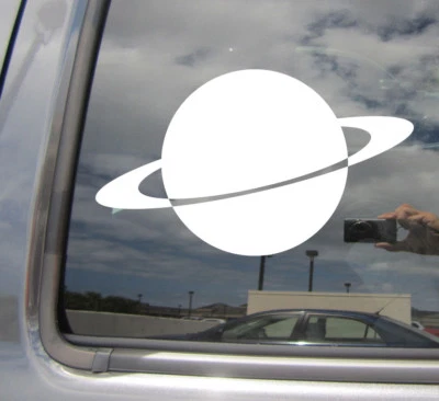Anillos planeta Saturno gas gigante coche portátil parachoques ventana vinilo calcomanía pegatina 10276 Foto 1 de 2