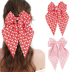 2 Pcs Valentine's Day Hair Clips for Women Thick Hair Love Heart Hair Clips C... - Picture 1 of 6