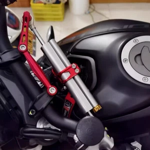 New Motorcycle Steering Damper For Ducati Monster 950/937 2021-2023 Support Kit - Picture 1 of 9