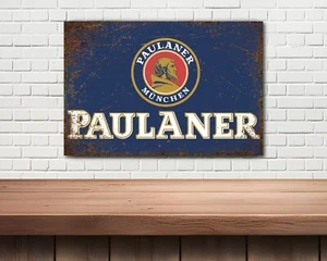 Paulaner metal Beer sign, mancave, Beer Hut. Beer Signs - Picture 1 of 1