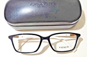 NEW COACH HC 6077 / 5340 Eyeglasses 53-15/135mm BLACK/IVORY SALE!!! - Picture 1 of 4