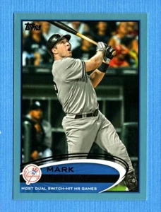 2012 Topps Wal-Mart Blue Border #234 Mark Teixeira CL Yankees de Nueva York - Imagen 1 de 1
