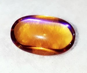 Loose Gemstone 29.50 Ct Australian Black & Golden Synthetic Opal Certified Gem - Picture 1 of 8