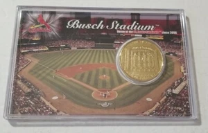 Busch Stadium Coin Card Highland Mint 24 Kt - Picture 1 of 2