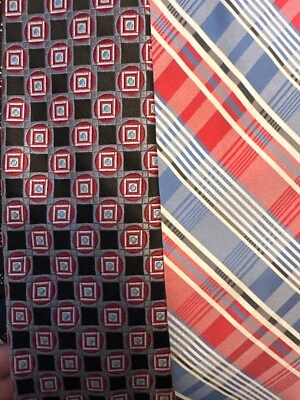 (2) Corbata Irvine Park a rayas hecha a mano 100 % seda para hombre’s Foto 1 de 4