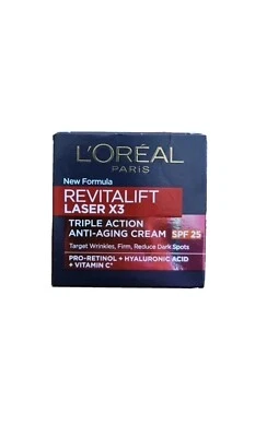 L'OREAL Loreal Paris Revitalift Laser x3 Triple Action Anti Aging Firming Cream SPF 25