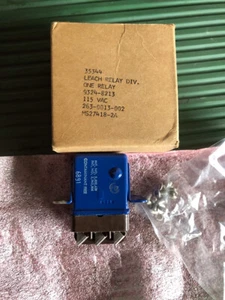 RARO NOS Leach 9324-8213 115VAC MS27418-2A - Imagen 1 de 1