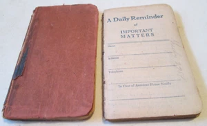 Antique 2 Daily Reminder BookS  1919 & 1928 Compliments Of STEPHEN CAPLIN READ - Imagen 1 de 15
