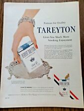 1955 Herbert Tareyton Cigarette Ad  Famous for Quality Fine Old Silver & Jewelry