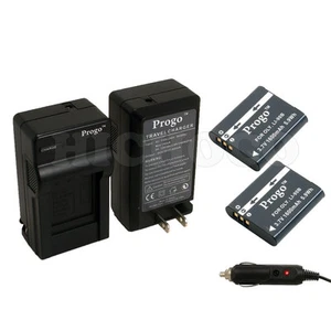 Batteria Progo 2x Li-90b + kit caricabatterie per Olympus XZ-2 SH-50 Tough TG-1 TG-2 - Foto 1 di 1