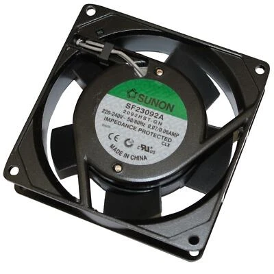 Fan 230V AC 14,5W 92x92x25mm 49,2m³/h 2250U/Min 49,2m³/h Sunon SF23092A2092HST - Image 1 of 3
