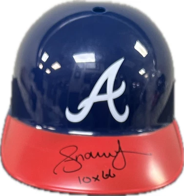Andruw Jones Signed Atlanta Braves Souvenir Batting Helmet  JSA 10x GG - Image 1 of 4
