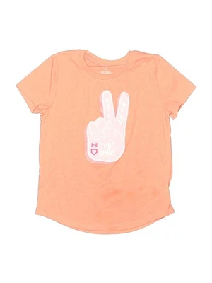 Under Armour Girls Orange Short Sleeve T-Shirt 6 - Image 1 of 2