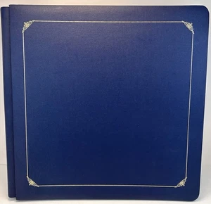 Album album raccoglitori Creative Memories 12x12 blu navy 15 (30) pagine lamina argento - Foto 1 di 5