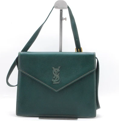 Yves Saint Laurent Shoulder Tote Stitch Bag Leather Vintage YSL Authentic #1003 - Image 1 of 4