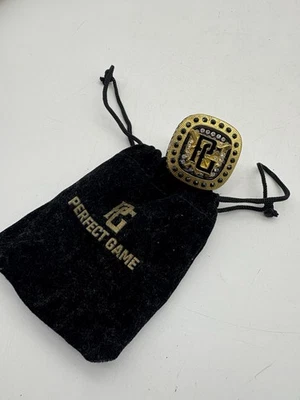 Anel masculino Baseball Perfect Game Champions tamanho 11,5 - Imagem 1 de 4
