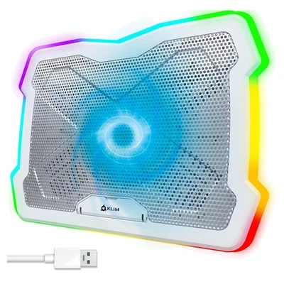 Laptop Kühler Gaming Cooling Pad RGB Ständer bis 17Zoll USB-Lüfter - Bild 1 von 4