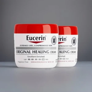 Eucerin Original Healing Cream Confezione da 2 16 once Idratante per Pelle Secca - Foto 1 di 3