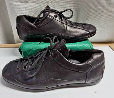 ZAPATOS COCHE PRADA Hecho en Italia Cuero Cortado Zapatos de Conducir Mujer Talla 10 (Reino Unido 7) Foto 1 de 4