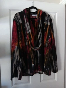 Ladies Lovely Top Matching Neck Scarf Size 24 Renoma - Picture 1 of 1