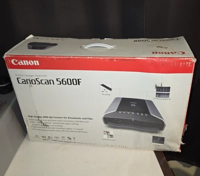 Canon CanoScan 5600F Color Image Flatbed Scanner 4800x9600 DPI 48-Bit 35mm Film - Image 1 of 4