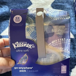 NEU Posten von 50 Kleenex Go Anywhere Clip-On Packungen 3-lagig 30 Taschentücher *eingestellt* - Bild 1 von 6