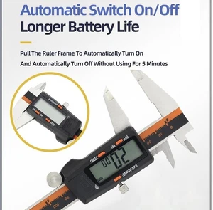 Digital Caliper Stainless Steel Measuring Tool 0-6 Inch/Metric LCD (Kynup) - Picture 1 of 7