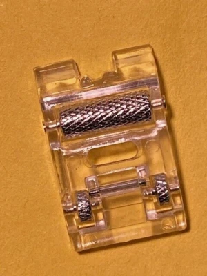 Clear Snap-On Roller Foot for Janome Sewing Machines fits Most Models - Image 1 of 4