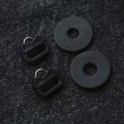 Black PU Leather Camera Body Protector Cover and Round Strap Lug Split Rings - Image 1 of 4