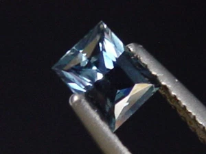 Saphir stahlblau 0,53 Ct. Naturfarbe Baguette Tansania (3752t) - Bild 1 von 1