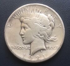 1921 Peace  silver dollar , VG, very good , scarce  #2