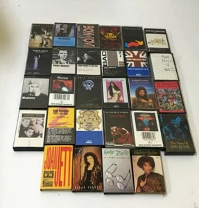 24+ CLASSIC ROCK & 1980s CASSETTE TAPES Doors Meatloaf Aerosmith Pink Floyd Who - Picture 1 of 10