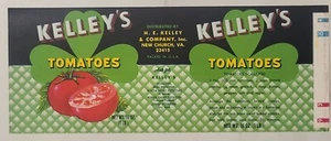LABEL Kelly's Can Irish Theme New Church Virginia Tomatoes - Picture 1 of 1