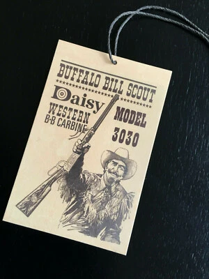 Daisy BUFFALO BILL SCOUT Hang Tag for Model 3030 - BB AIR Rifle