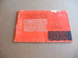 Manual del propietario Plymouth Savoy/Belvedere/Fury 1961 original - Imagen 1 de 7